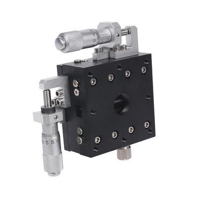 XYZ Γραμμικό στάδιο με βήμα κινητήρα 2mm Πρωτεύον βίδα Πέλμα 0,01mm/100mm ευθεία